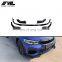 5pcs Glossy Painted Black PP Car Front Bumper Lip Spoiler for BMW 3 Series G20 G28 Sport 2019-2020