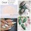 Hot Sell Rose Gold Christmas STZ Nail Stickers 9 Designs Self-Adhesive Nail Art 3D Snowflake Snowman Decoration Sticker