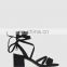 Ladies high heel ankle strap lace up sandals shoes women multi straps shoe