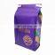 Custom printed 250g/500g/1kg coffee bean packaging bag flat bottom bag with vavle/tin tie