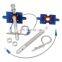 Универсальный комплект крюков для капота машины Universal Jigsaw Bonnet Pin Kit из нержавеющей стали с титаново-синим покрытием типа JDM. Комплект замков для капота машины