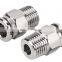 Factory direct supply SS 304 material  1/4 NPT insert 10 MM pipe PC straight pneumatic quick air hose fitting