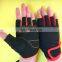 Lightweight Fingerless Synthetic Leather Palm Padded Women Workout Fitness Gloves