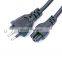 Guangzhou italian standard C 13 end  3 prong power cable extension cord computer power cord cables