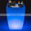 Cheap waterproof plastic large RGB LED glowing illuminated wine bucket/ice bucket/wine coolers