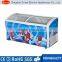 Home use manual defrost ice cream horizontal freezer with compressor