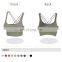 Women Plus Size Cross Back Fitness Gym Sports Bra Custom Square Neck Yoga Crop Tops