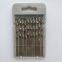 A box of 10 HSS straight shank twist drill M35 diameter 3.7mm containing cobalt for stainless steel and aluminum alloy drilling