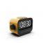 Multifunction 3 in 1 Alarm Clock 15W Fast Charging With Led Light Mobile Phone Wireless Charger