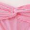 Summer new European and American cross-border foreign trade women's clothing sexy pleated solid color strapless with scarf long skirt