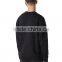 Classic wholesale simple mens plain custom crewneck black sweatshirt