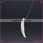 2015 Unique Design Tibet Style Beige Wolf Teeth Pendant Necklace men crystal wolf tooth pendant