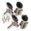 Black Ukulele 2L+2R Geared Tuning Machines Head Keys Tuners