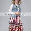Wholesale garment factory women's denim vest with hoody new design lady's denim clothes