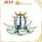 MSF-3568 24pcs stainless steel fondue set chocolate fondue set 6 color-coded forks stay cool wooden handle