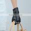 manufacture selling women's winter geniune leather gloves with bow and 3 point