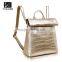 China suppliers wholesale cheap genuine cowhide leather bag women backpack bag