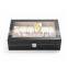 12 Grid Black Leather Wrist Watch Packaging Box Watch Display Box