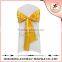 High quality Wedding gold satin cheap chair sashes