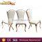 Arab rose gold stainless steel banquet chair wedding dining chair wholesale