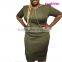 2016 plus size summer casual one-piece dress
