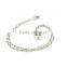 Chrome Plated Chain Necklace Alloy Pendant Customize