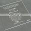 High Transparent Custom Laser Cut Acrylic Invitation