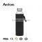 19oz 2016 New design wholesale promotion custom logo glass bottle clear glass bottle beverage bottle with metal cap