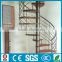 Villas design oak wood stainless steel spiral stairs , wood steel stairs---YUDI