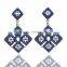 Rhombus Boho Earrings,Geometric Aztec Diamond EarringHollow Out Boho Earring,Summer Party Earrings,Tribal Earring