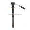 QZSD-Q228C Fashion design black selfie stick/light and easy take carbon fiber monopod for dslr camera free shipping