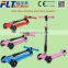 Cool outdoor kids 4 wheel pedal foldable kick scooter with wide deck approved by CE