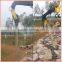 Excavator mounted hydraulic hammer pile driver for concrete piles