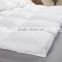 soft white plain home textile washed feather down matress topper
