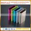 Different color &size thin mobile power supply aluminum alloy shell mobile phone parts for charging treasure gift