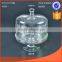 17cm glass cake stand and dome