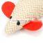 Hemp Fabric Dog and Cat Toys Squeaky Ring Mouse Shape Pet Toy Cat Scratch Toys C1010