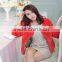 New Design Lady Fashion 2015 Winter Short Style Rabbit Fur Coat with Trim