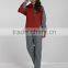 High quality softshell woman fleece tech jacket red color
