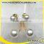 cheap price pearl designs fake double pearl earring