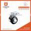 PA+PVC black gray small chair caster 35mm furniture casters wheels with thread from Guangzhou Hardware