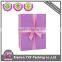 Handmade paper gift box with ribbon