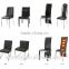 Modern Design Z Shape Black Crocodile Leather Dining Chair Chromed Leg Dining Chair Chromed Leg Dining Chair