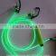 3.5mm connector earhook style EL wire earphone light up glowing earphone with MIC
