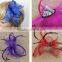 Women's Hat Style Cap With Feather Bowknot Fascinator Party Decor Hair Clip