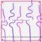 Colored art party dinking straws for party decoration