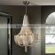 Polished Nickel Chantilly Empire Chain Chandelier