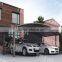 2015 high quality aluminum double Carport in white frame and Smoke gray polycarbonate plate