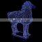3D Optical Illusion Horse Night Lamp Night Light 10 Colorful LEDs Ultra-thin Acrylic Light Panel AA Battery or DC 5V