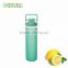 high quality glass water bottle with food grade silicone sleeve 100% food grade